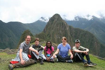 Javier Jimenez and family in Peru